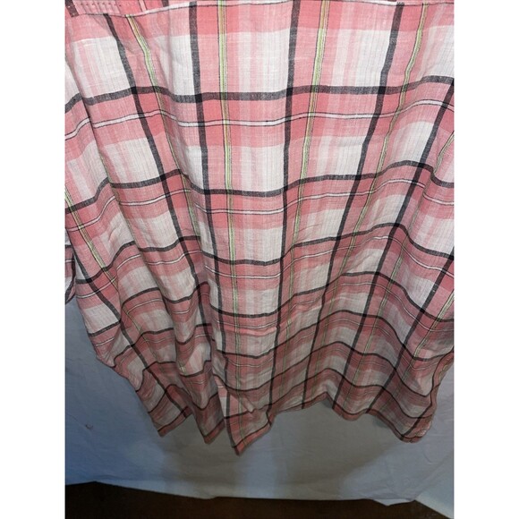 Tommy Bahama Men’s Casual Shirt Size XL Pink Plaid 100% Linen Beach Cruise - Picture 12 of 12